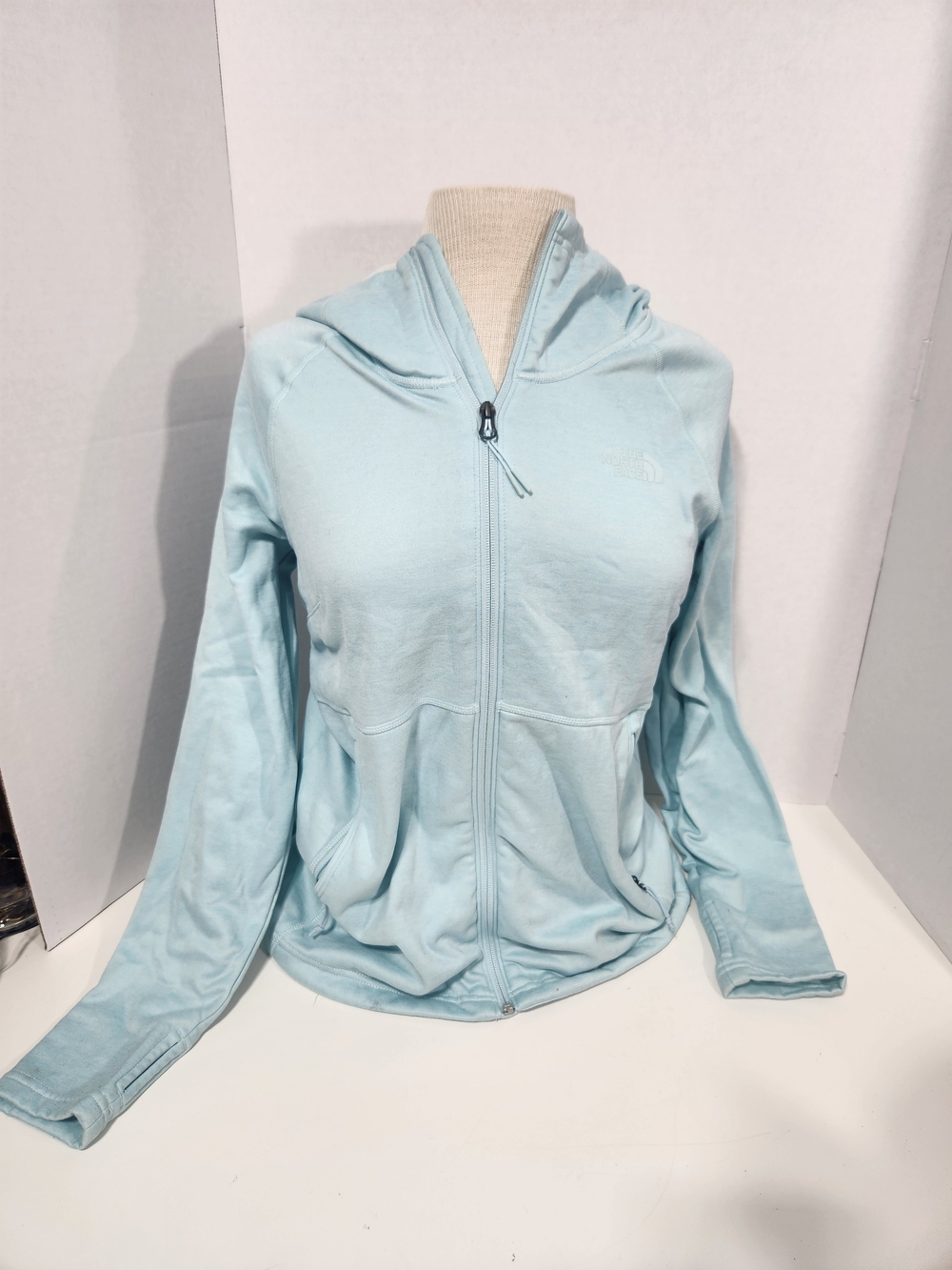 The North Face Women's Light Blue Full-Zip Hoodie